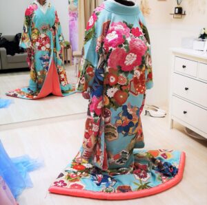 水色の着物