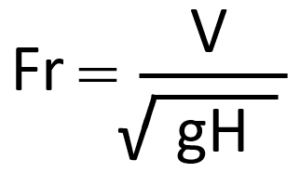 水理学公式（フルード係数）