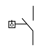 フロートスイッチ（a接点）＿電気図面記号