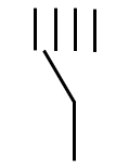 ダイヤル形スイッチ（多段スイッチ）＿電気図面記号