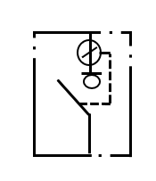 高圧引込用負荷開閉器（気中・真空・ガス）＿電気図面記号