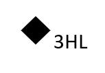 ワイド形スイッチ3W15A×1（3路）位置表示灯付、確認表示灯付＿電気設備図面記号