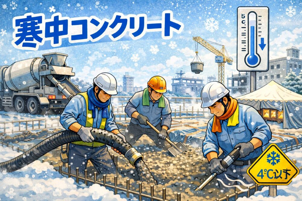 寒中コンクリート（気温・養生方法・配合・対策）