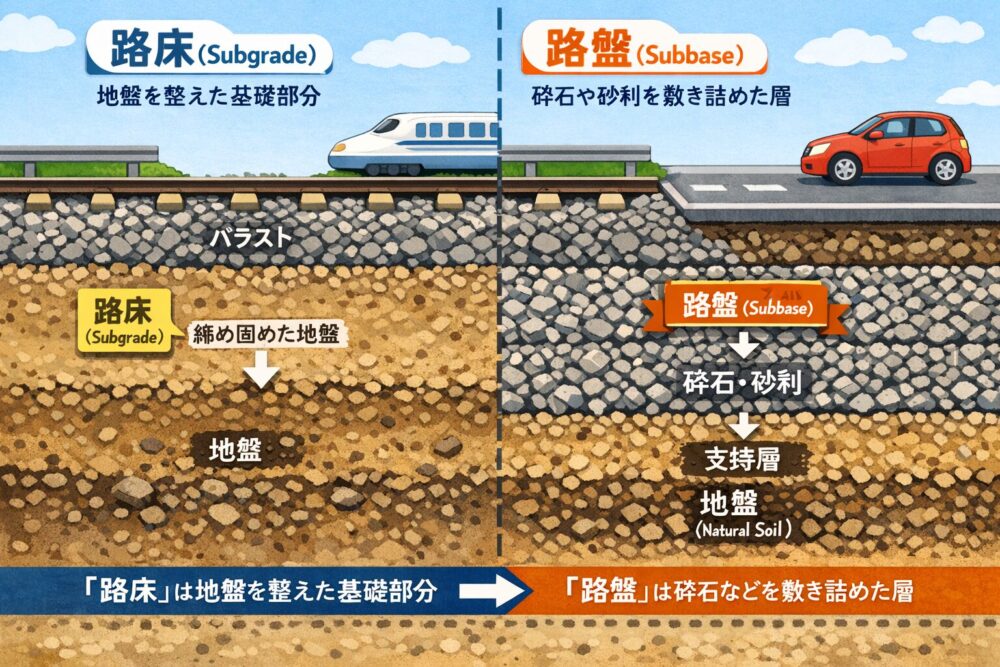 路盤と路床の違い