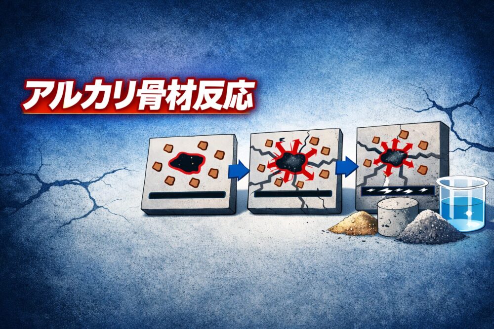 アルカリ骨材反応とは（アルカリシリカ反応）