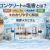 コンクリートの塩害とは？原因・メカニズム・派生条件・対策をわかりやすく解説