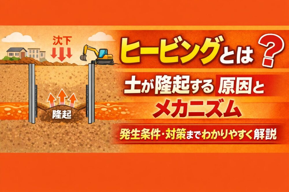 ヒービングとは？土が隆起する原因とメカニズム