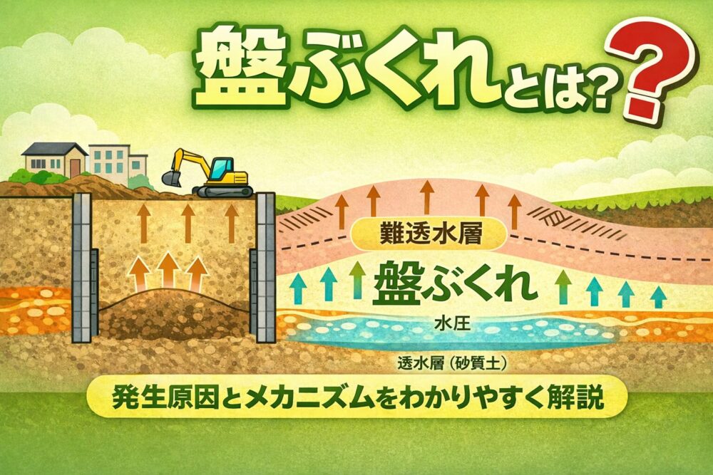 盤ぶくれの現象｜原因やメカニズム・対策