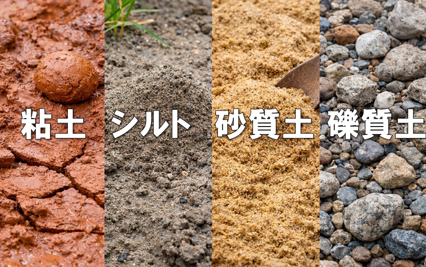 粘土シルト砂質土礫質土とは