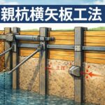 親杭横矢板工法（施工手順やメリットデメリット）